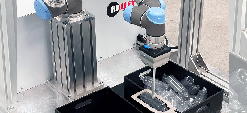 bin picking di bottiglie trasparenti